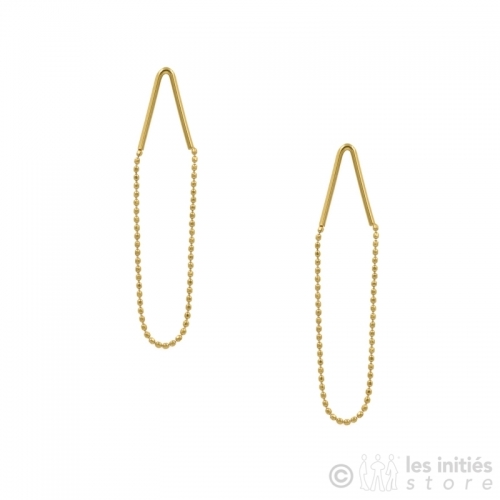 golden chain earrings 
