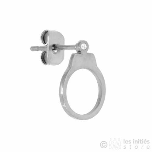 small handcuff earring