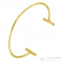 Bracelet rigide minimaliste doré