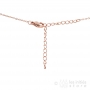 rose gold long elegant necklace