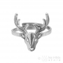 deer ring silver
