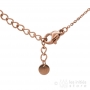 solid clasp rose gold necklace