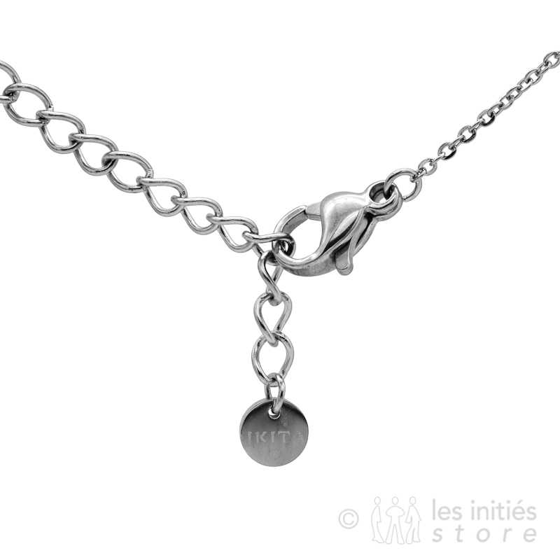 Men's Necklace Chain Branch Twig Toggle Pendant in Sterling Silver