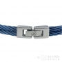 blue braided wire steel clasp