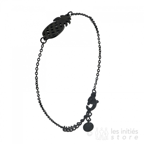 Bracelet chaîne noire