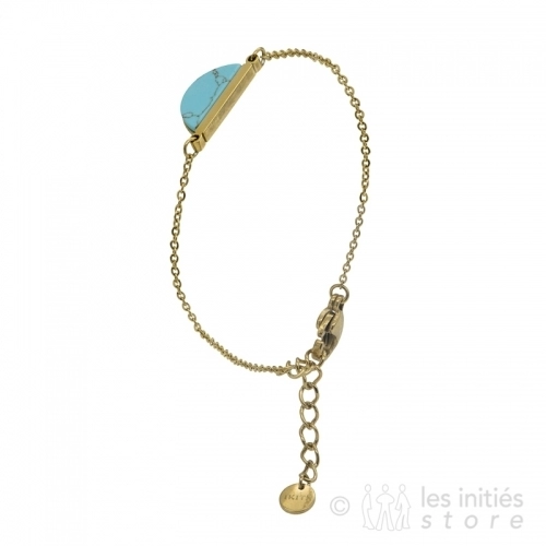 turquoise stone bracelet gold