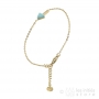 Idée de cadeau pour femme Bracelet pierre turquoise et or