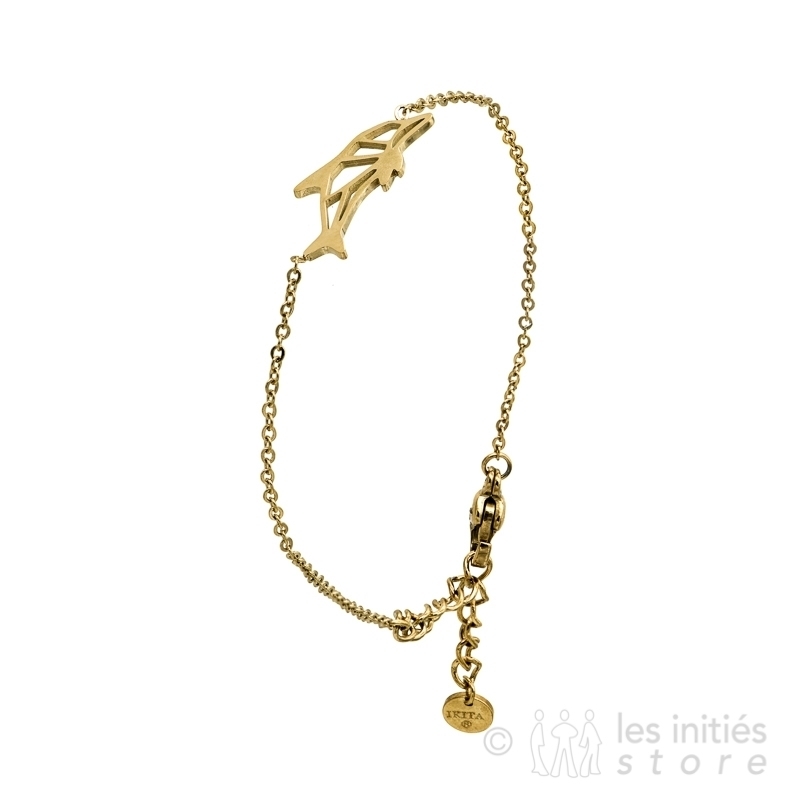 gold fish bracelet