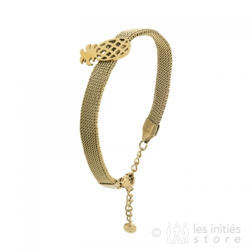 gold pinapple bracelet