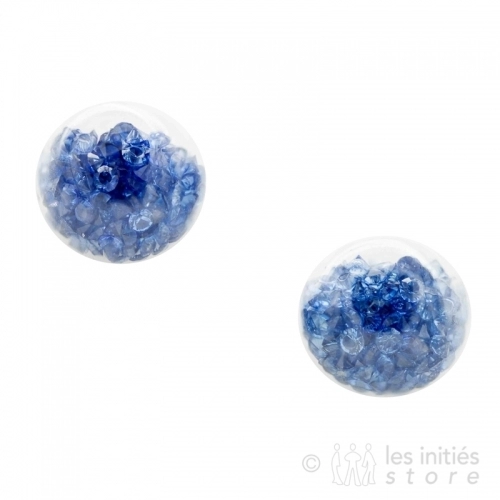 gemstone earrings blue