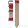 red varnished watch strap