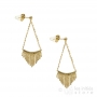 annalergic fringe pendant earrings gold