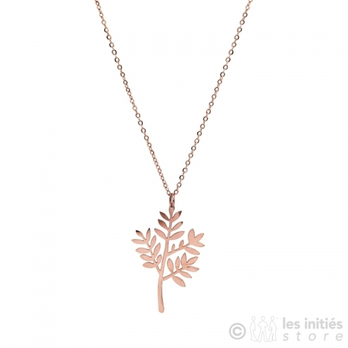 beautiful french leave necklace