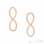 best choice infinity rose gold earrings