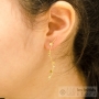 tiny stars pendant earrings