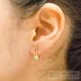stud and rhinestone earrings