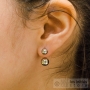 2 silver balls earrings