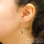 long modern pendant earrings