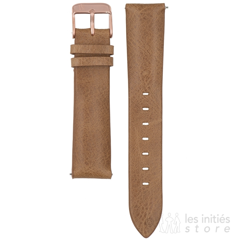 watchband brown cracked leather