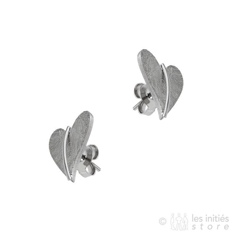 2 hearts earrings
