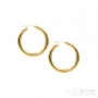 trendy french hoop earrings gold