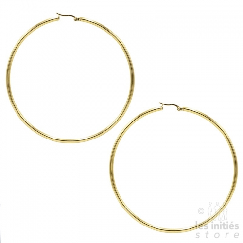 hoop earrings 9 cm gold
