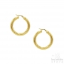 twisted Creoles 4 cm - gold