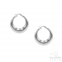 modern hoop earrings steel