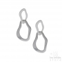 double hoop earrings steel
