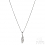 little feather necklace Silver