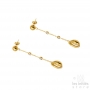 gold platted shell  earrings