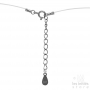 Les Initiés rhinestones transparent thread necklace - 925 Sterling Silver
