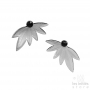 black Swarovski crystal earrings