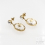 Swarovski white crystal earrings