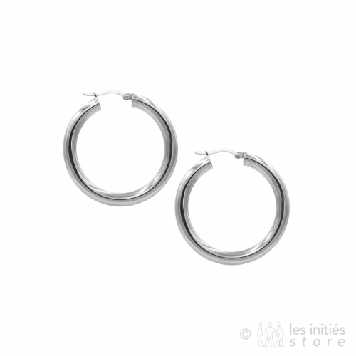 thick hoop earrings 4 cm