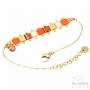 orange miyuki beads bracelet