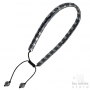 Bracelet Les Initiés chaîne perles imbriquées noir gun acier