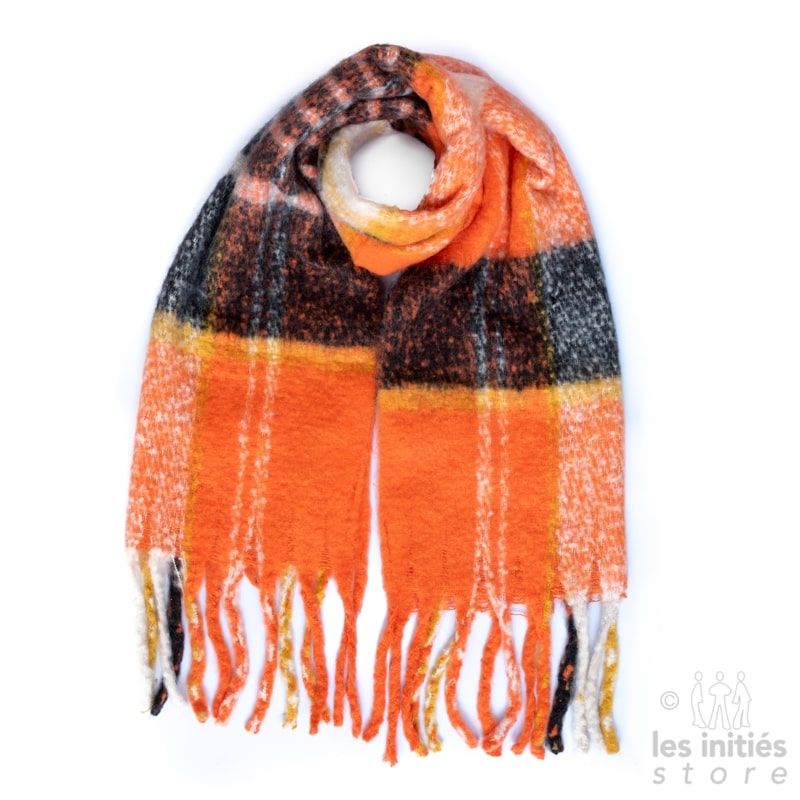 Large orange scarf