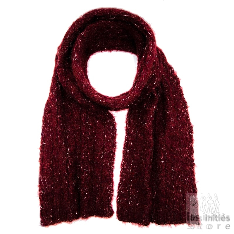 herringbone wool scarf