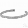 Bracelet rigide you are my only love argent