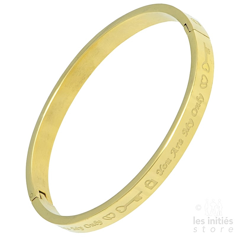 bangle with engraved text