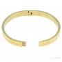 gold bangle with text