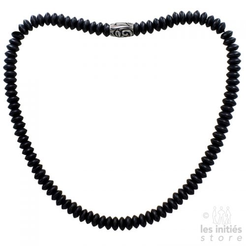 Collier onyx homme