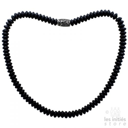 Black necklace for men